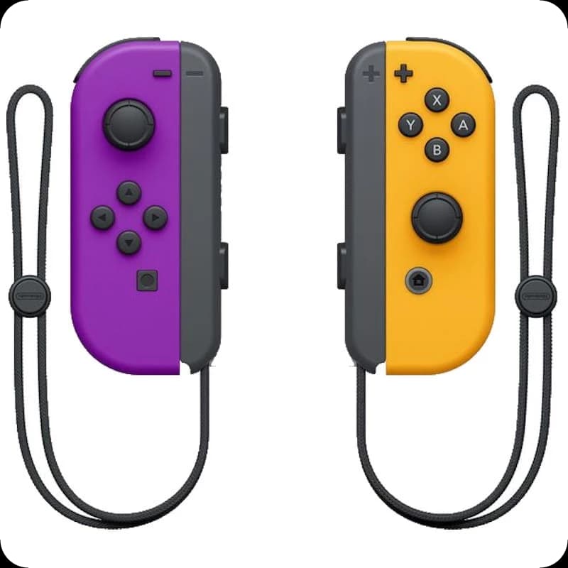 Conjunto de comando Joy-Con esquerdo/direito Nintendo Switch Violeta Laranja