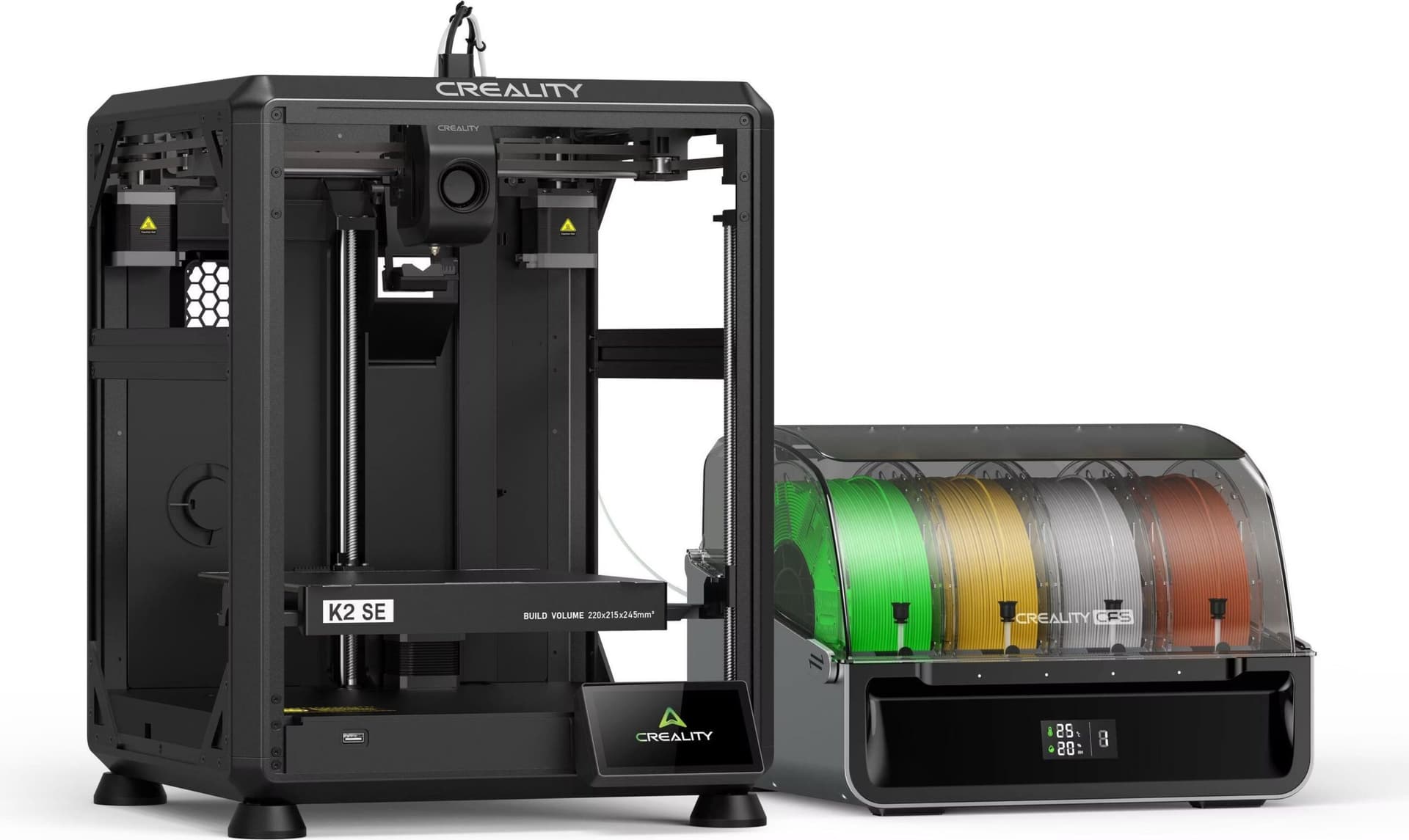 Creality K2 SE Combo + CFS 16 cores, velocidade de 500 mm/s - Impressora 3D de filamento