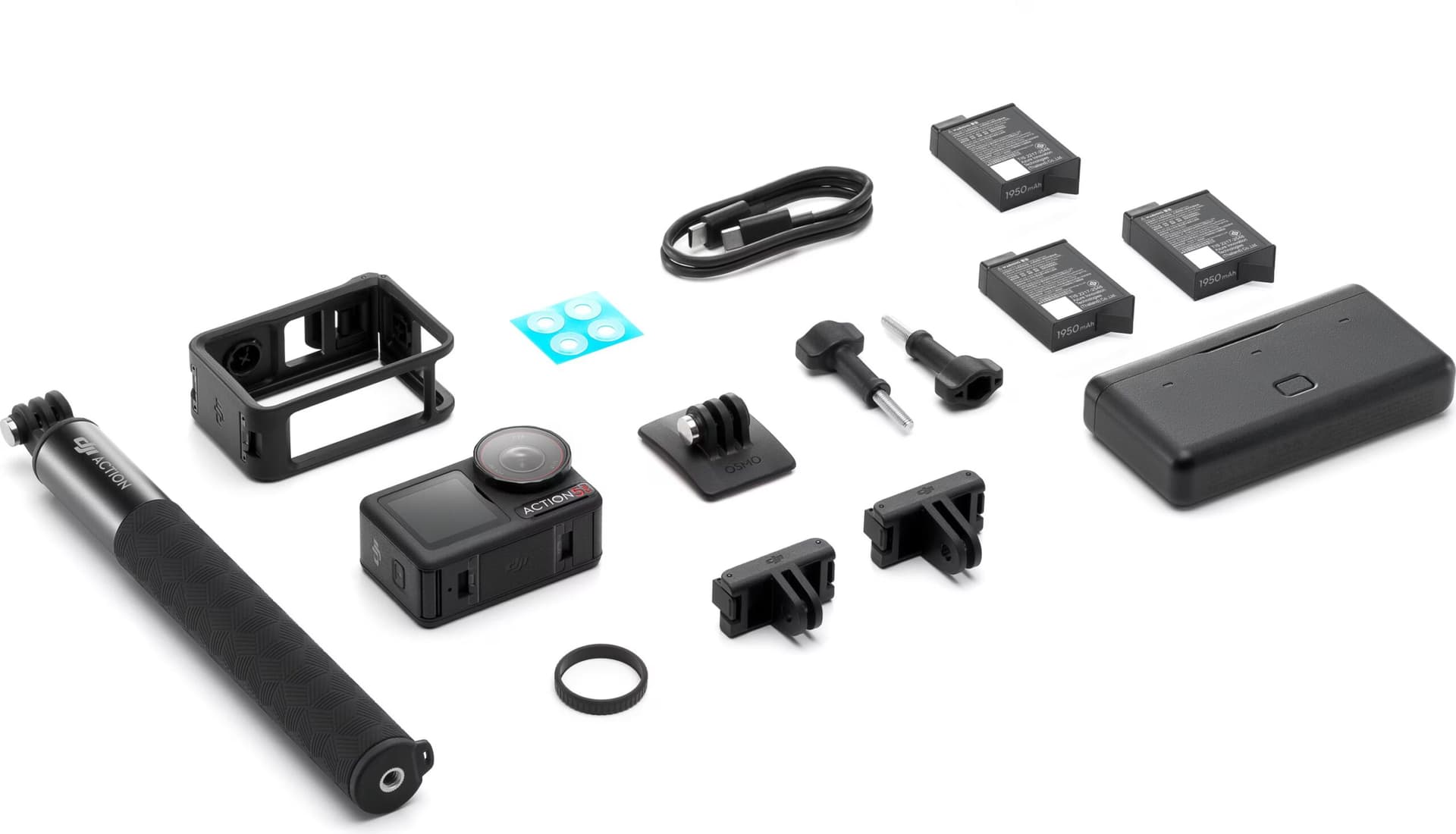 DJI Osmo Action 5 Pro Adventure Combo - Câmara desportiva + Pacote de acessórios
