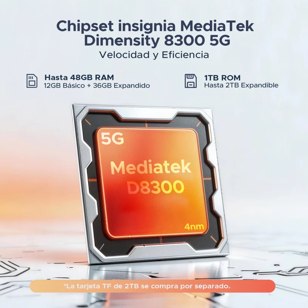 Doogee S300 Plus 1 TB Cinzento Processador MediaTek 12 GB de RAM Câmara de 100 MP
