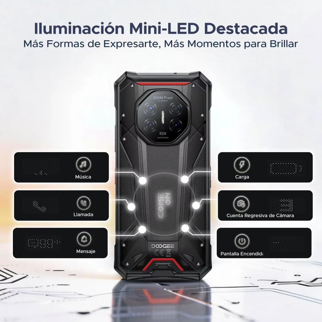 Doogee S300 Plus 1 TB Cinzento Processador MediaTek 12 GB de RAM Câmara de 100 MP