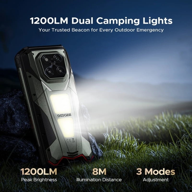 Doogee V Max Play 5G 16GB/512GB Edição VIP Cinzento Robusto com Projetor
