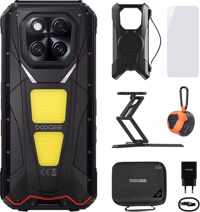Doogee V Max Play 5G 16GB/512GB Edição VIP Preto Robusto com Projetor
