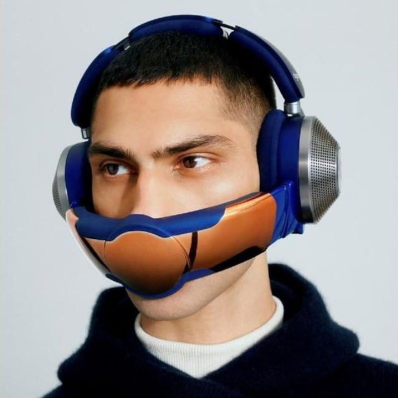 Dyson Zone Absolute+ ANC Visor Azul/Cobre