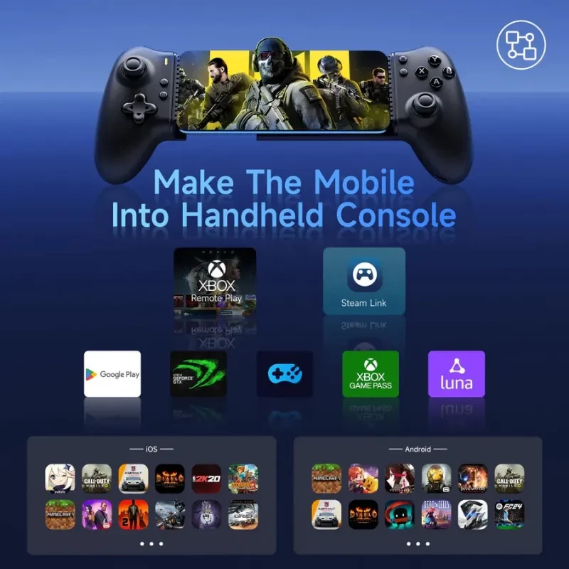 EasySMX M15 Preto - Comando Mobile Gaming Controller Bluetooth Compatibilidade multiplataforma