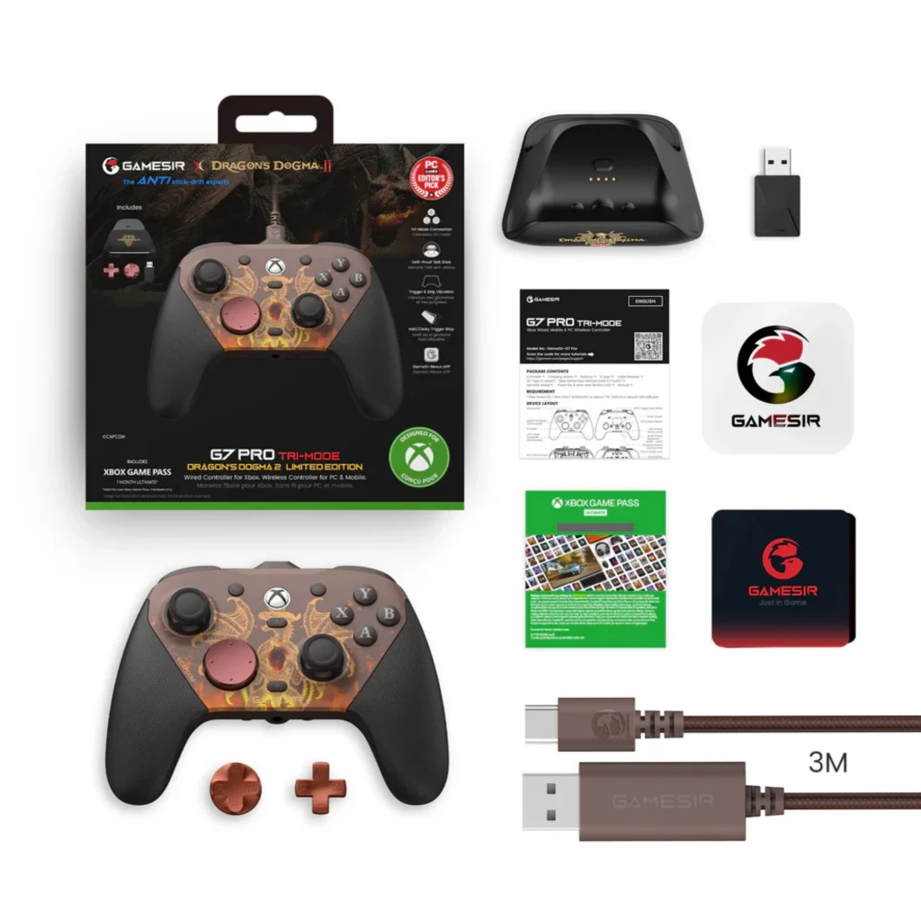 GameSir G7 Pro Dragon Dogma 2 Edition - Comando sem fios para Xbox, PC e Android