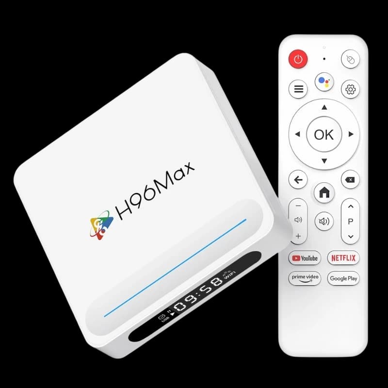 H96 Max H618 Plus 4GB/128GB 8K WiFi6 Android 14 Branco - Android TV