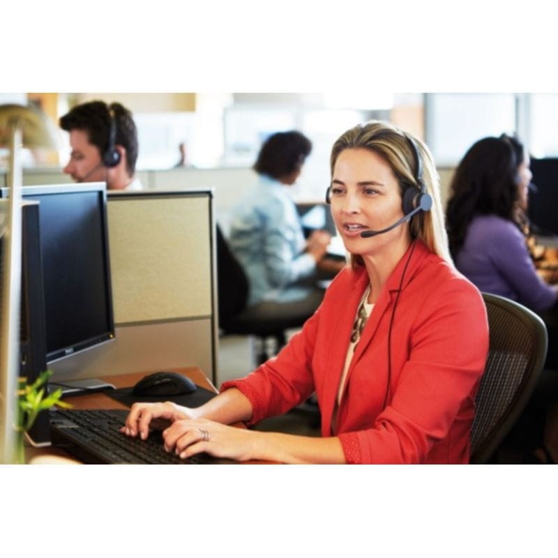 Jabra Biz 2300 Duo USB-A UC Preto