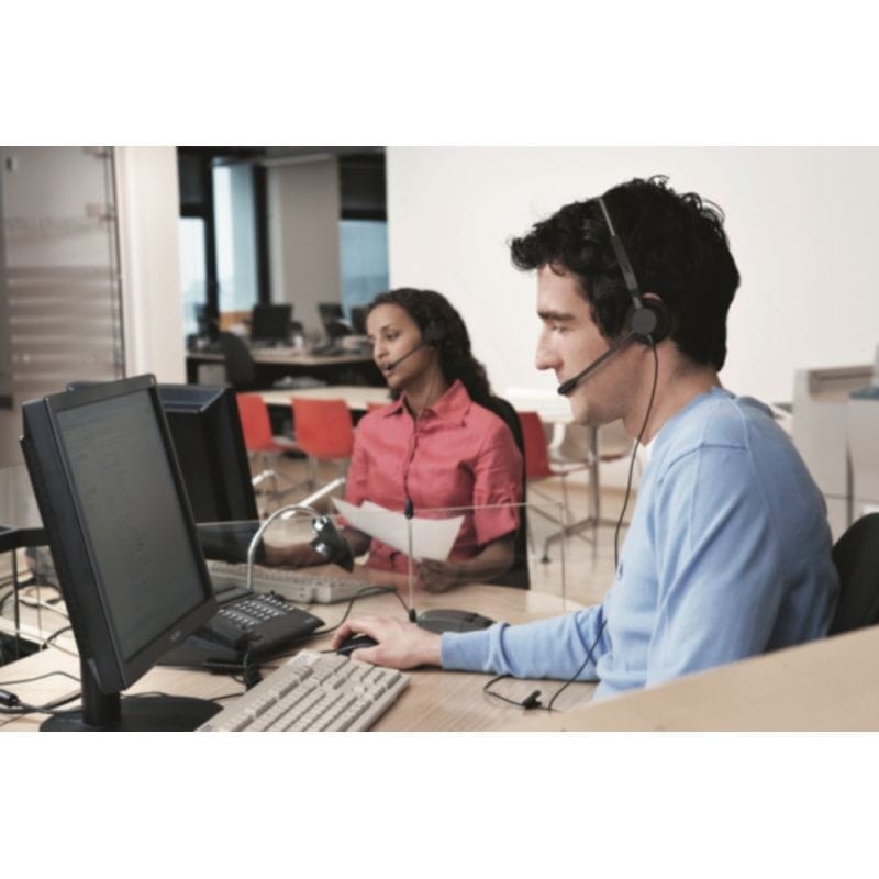 Jabra Biz 2300 Duo USB-A UC Preto