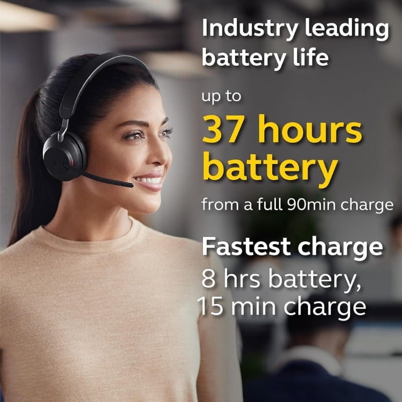 Jabra Evolve2 65 MS Mono (USB-A) Preto