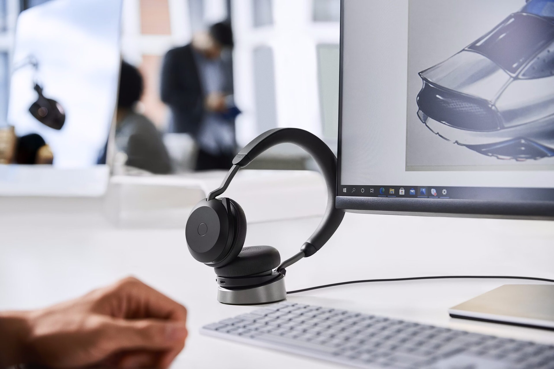 Jabra Evolve2 75 Bluetooth Preto - Auscultadores sem fios