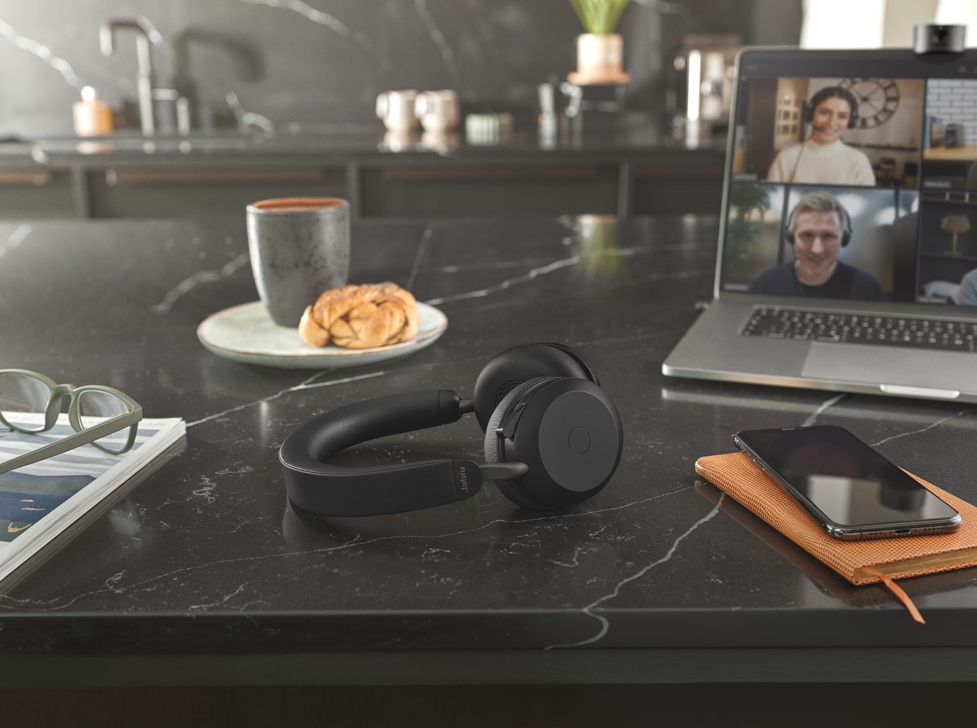 Jabra Evolve2 75 Bluetooth Preto - Auscultadores sem fios