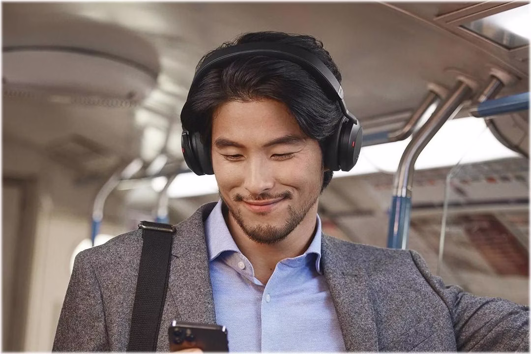 Jabra Evolve2 75 Bluetooth Preto - Auscultadores sem fios