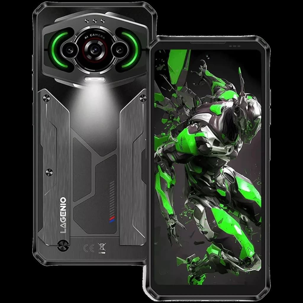 Lagenio Panther 1 128 GB Preto Rugged 4 GB de RAM Bateria de 5150 mAh