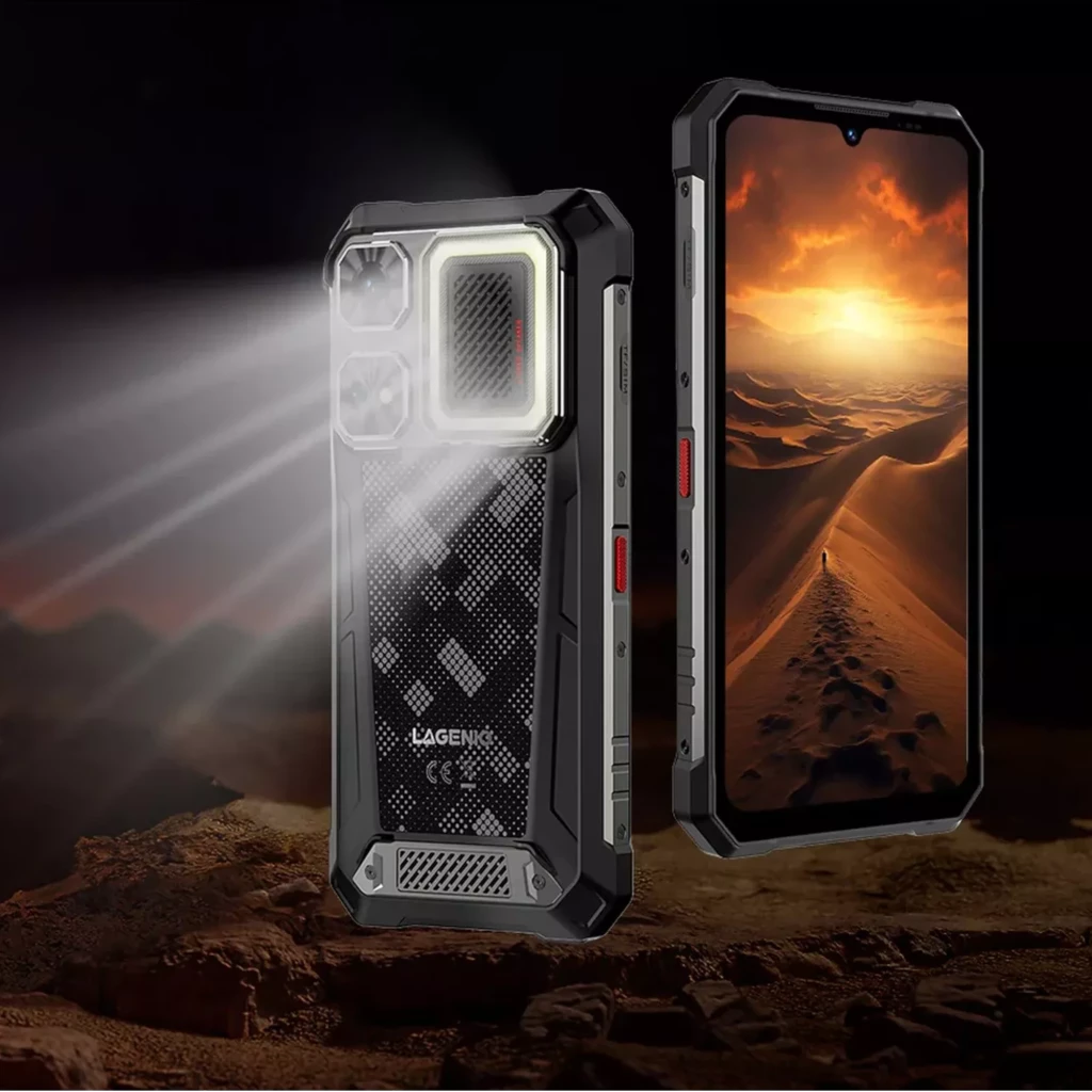 Lagenio Rhino 1 Pro 256 GB Preto Altifalantes duplos 8 GB de RAM Luz de campismo