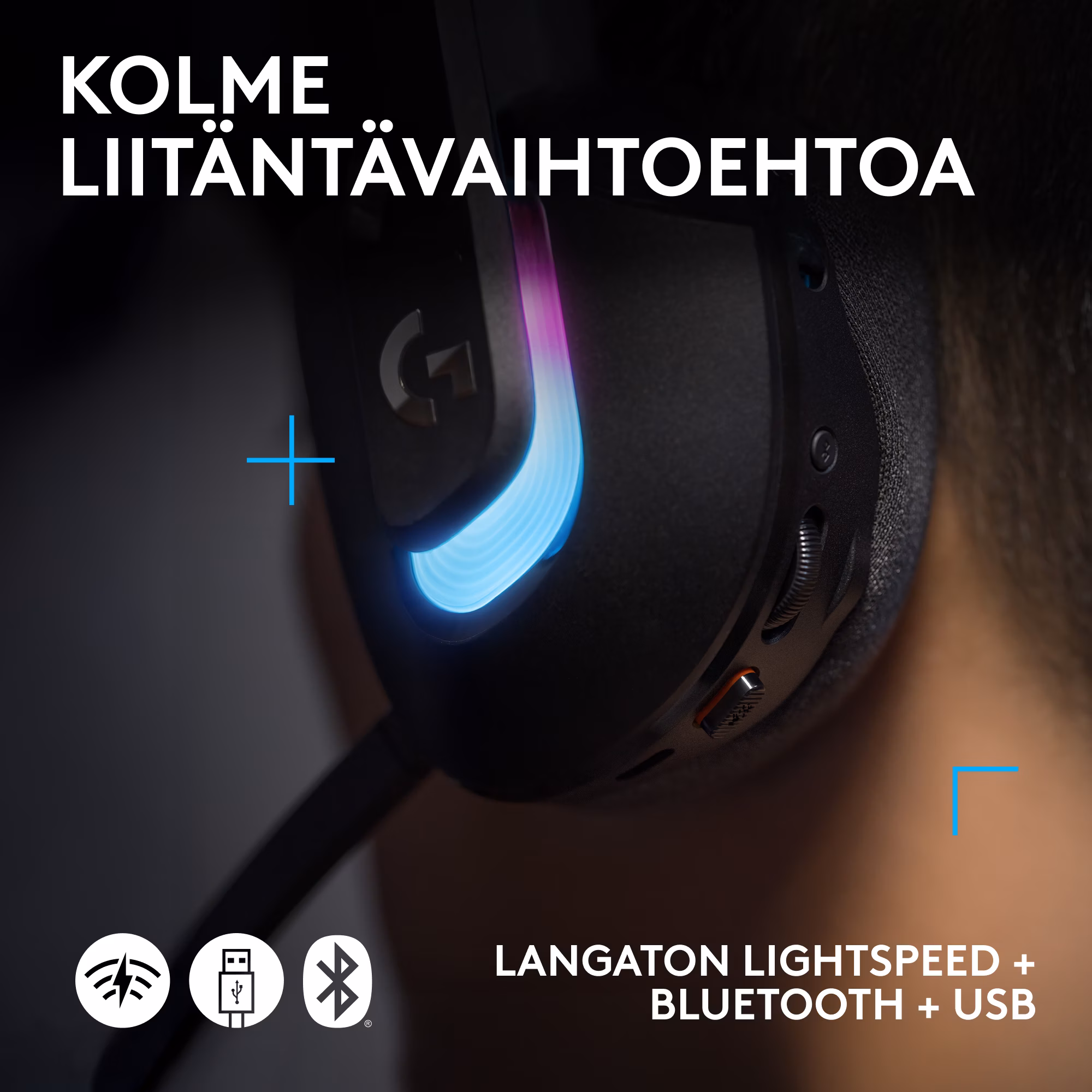 Logitech G522 Lightspeed Preto - Auscultadores para jogos
