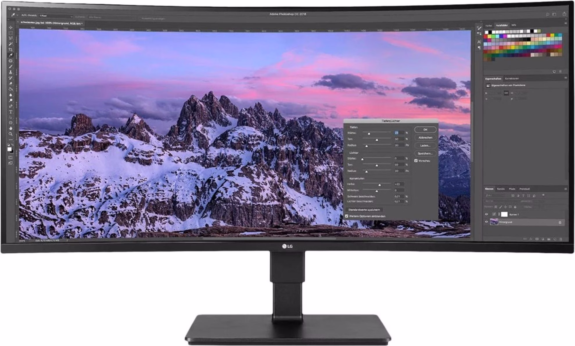 Monitor curvo LG 35BN77CP-B.AEU de 35" UltraWide QHD 100Hz USB-C 94W RJ45 para PC