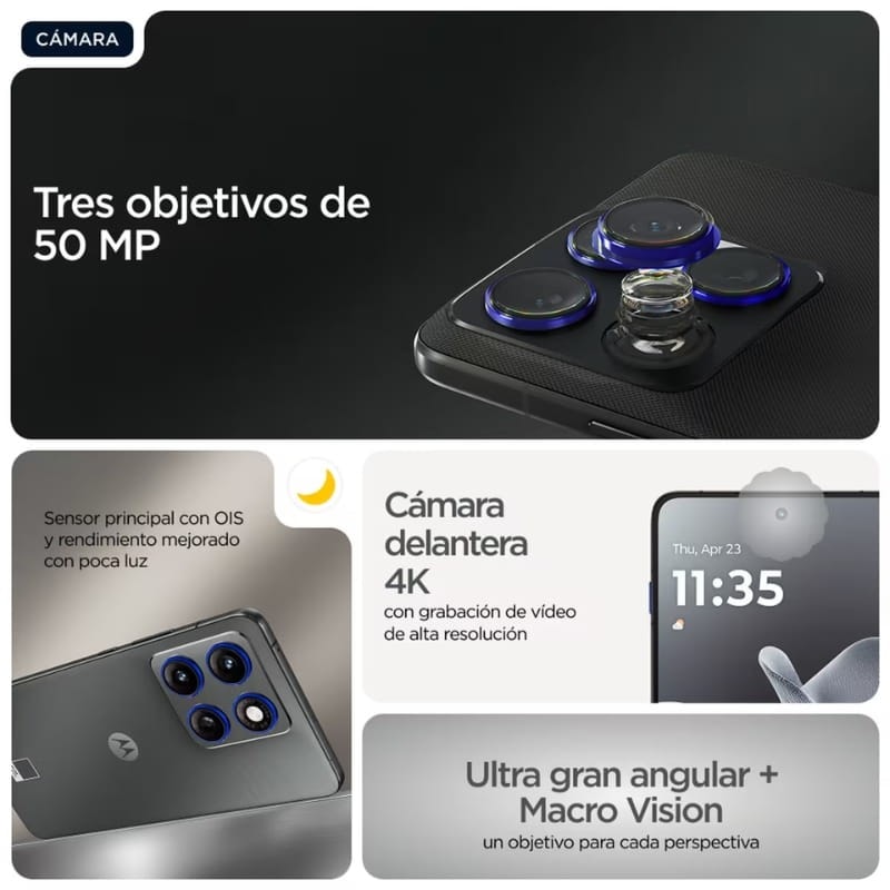 Motorola Edge 70 5G 12GB/512GB Dual SIM Cinzento