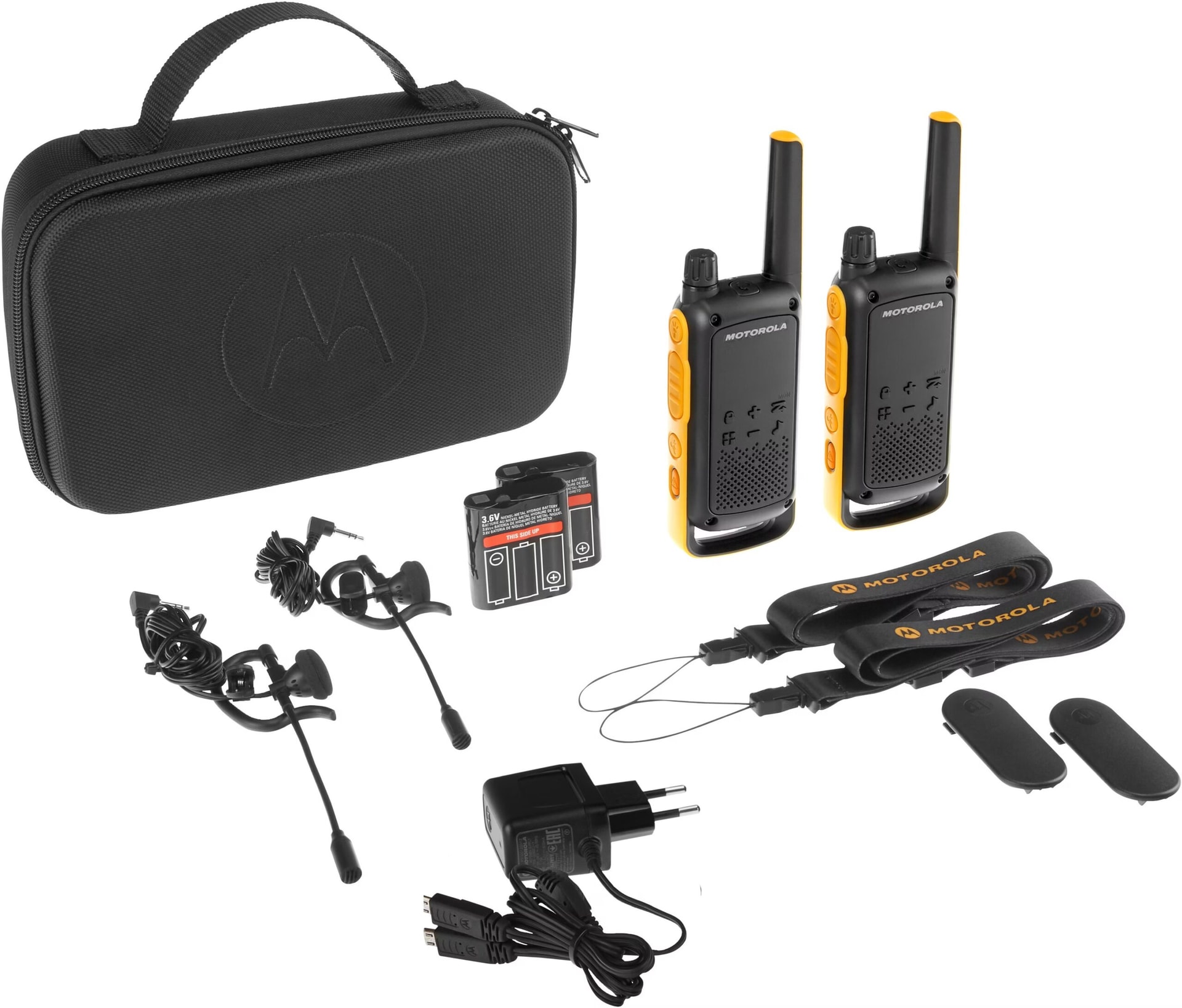 Motorola Talkabout T82 Extreme Twin Pack Preto, Laranja - Walkie Talkie