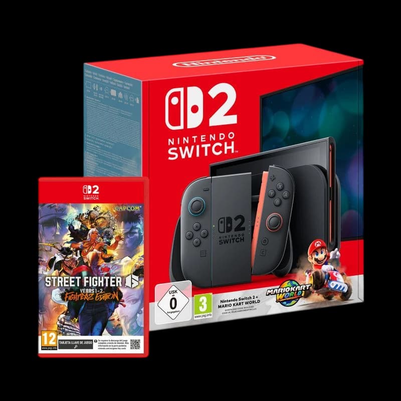 Nintendo Switch 2 + Mario Kart World + Street Fighter 6 Years 1-2 Fighters Edition