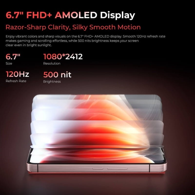 Oukitel WP210 5G 12GB/512GB Vermelho Rugged