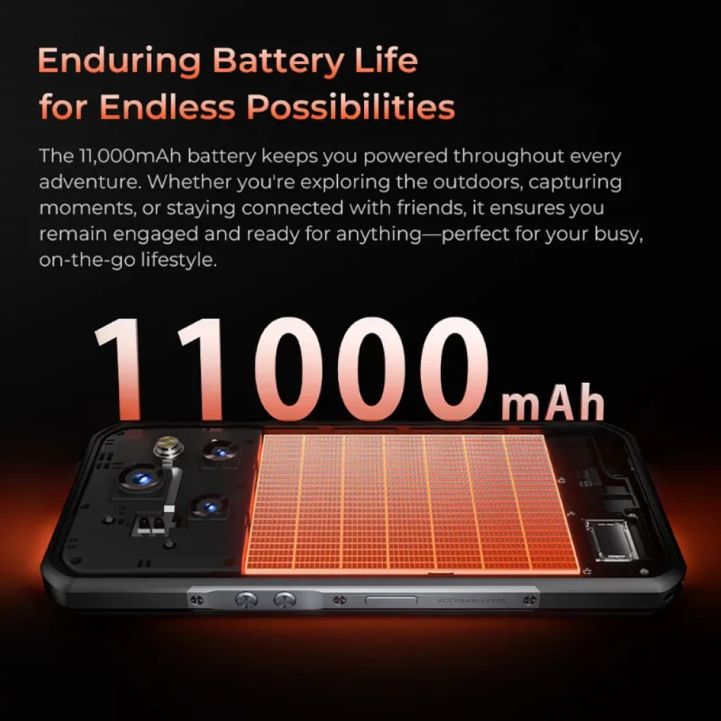 Oukitel WP55S 512 GB Preto Rugged com processador MediaTek D G100 12 GB de RAM Câmara 64 MP