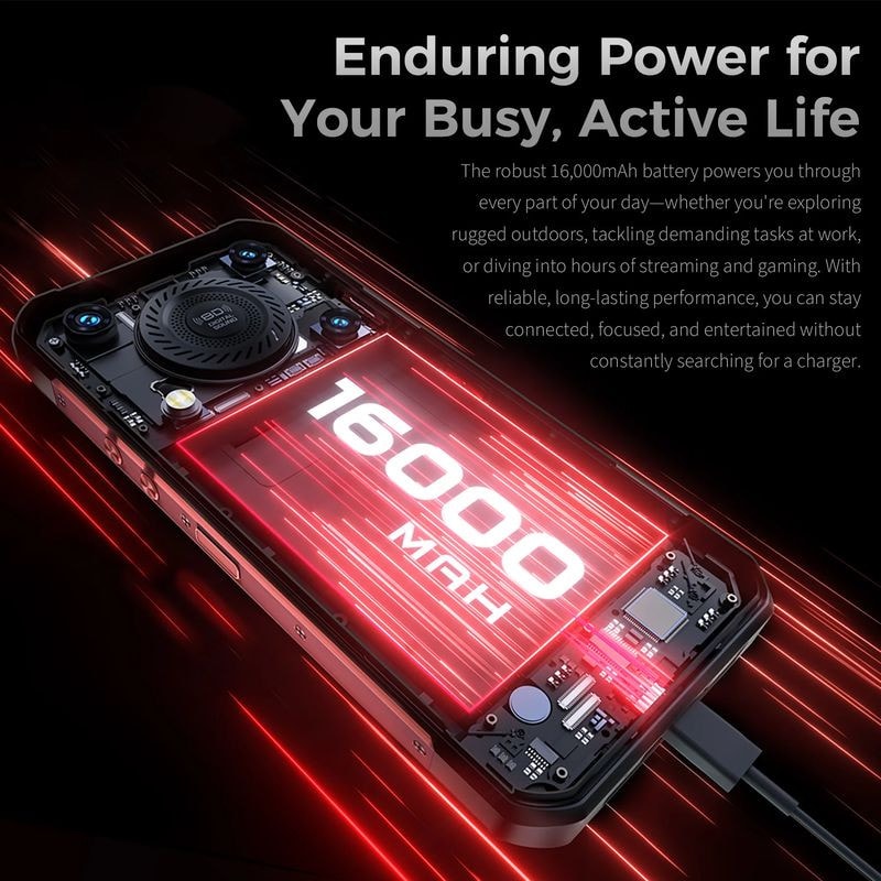 Oukitel WP56 5G 12GB/512GB Vermelho Rugged