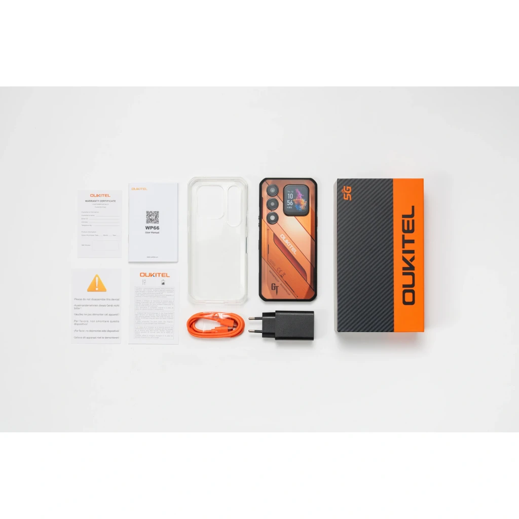 Oukitel WP66 5G 512 GB Laranja Rugged 12 GB de RAM Câmara de 108 MP