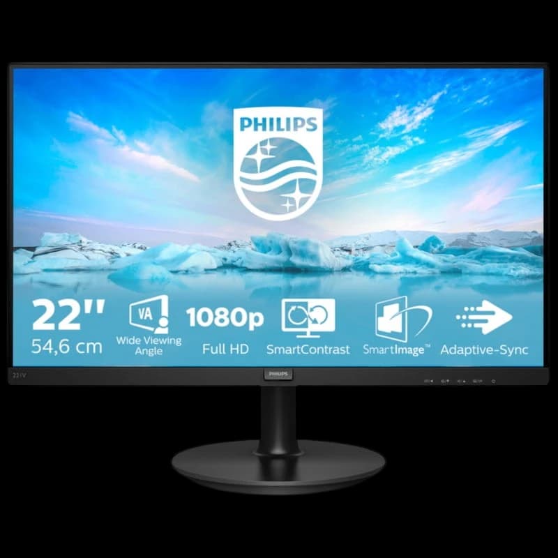 Philips V Line 221V8A/00 21.5” FullHD VA Preto