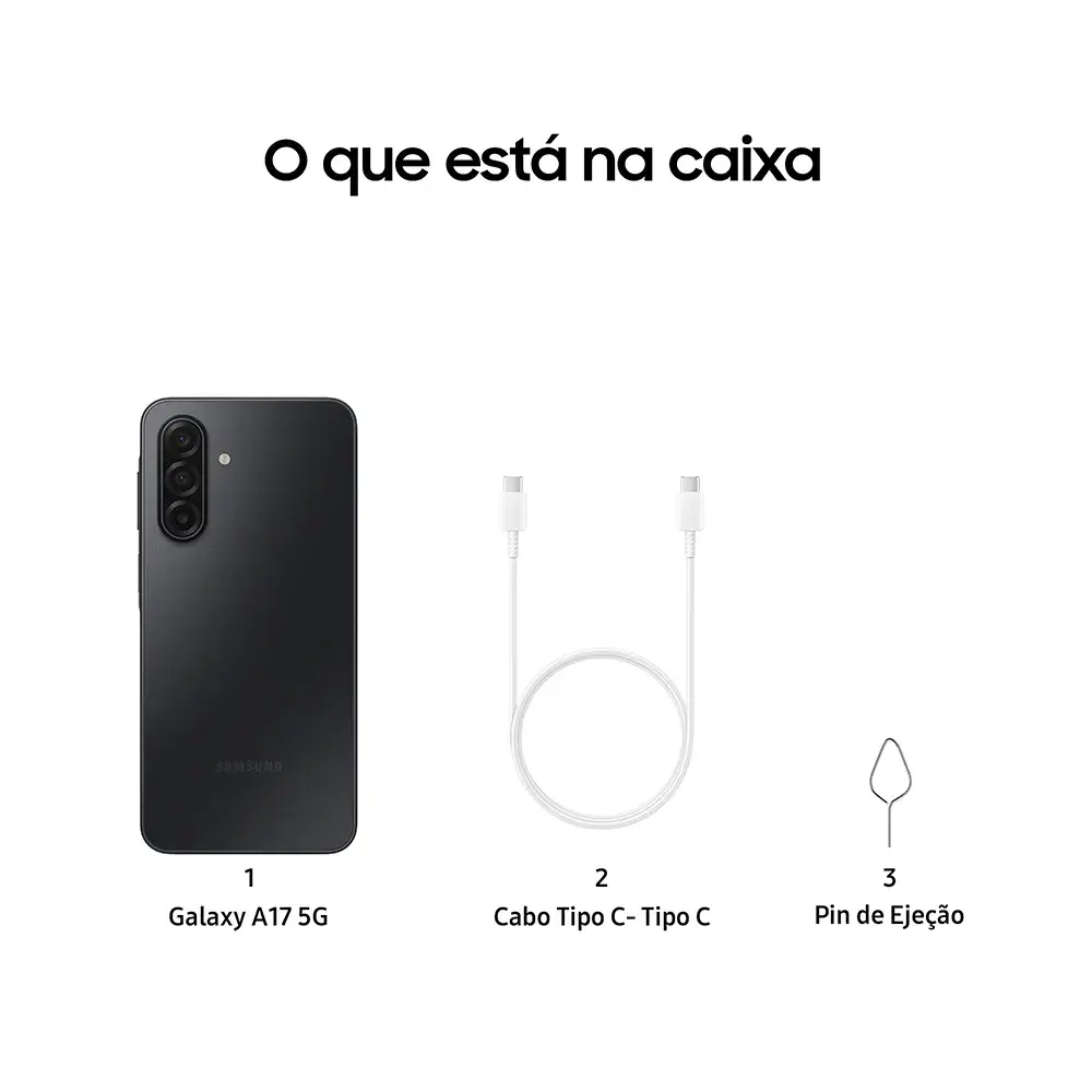 Samsung Galaxy A17 5G 4GB/128GB Ecrã de 6,7 polegadas Preto