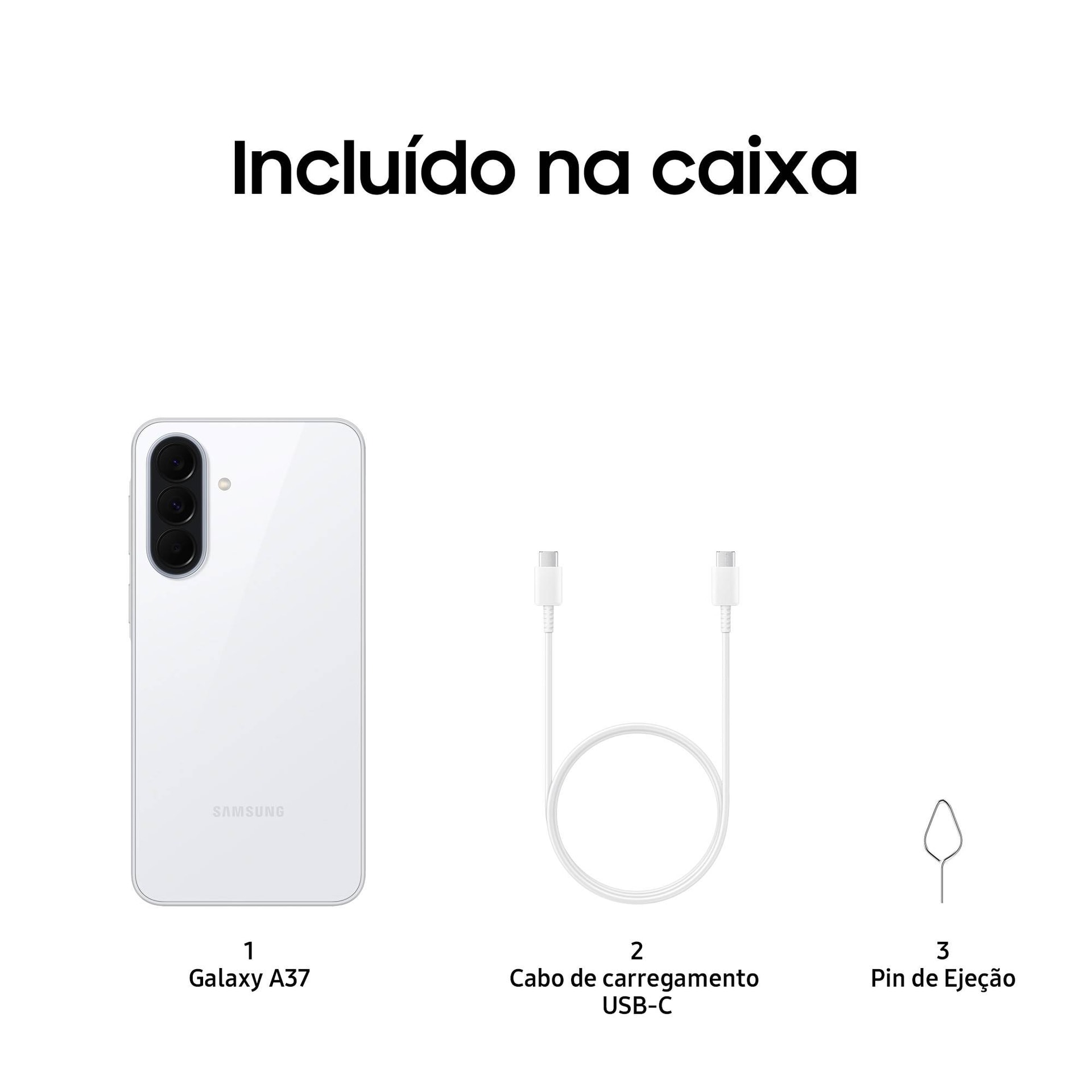 Samsung Galaxy A37 5G 128 GB Branco Taxa de atualização de 120 Hz 6 GB de RAM Processador Exynos 1480
