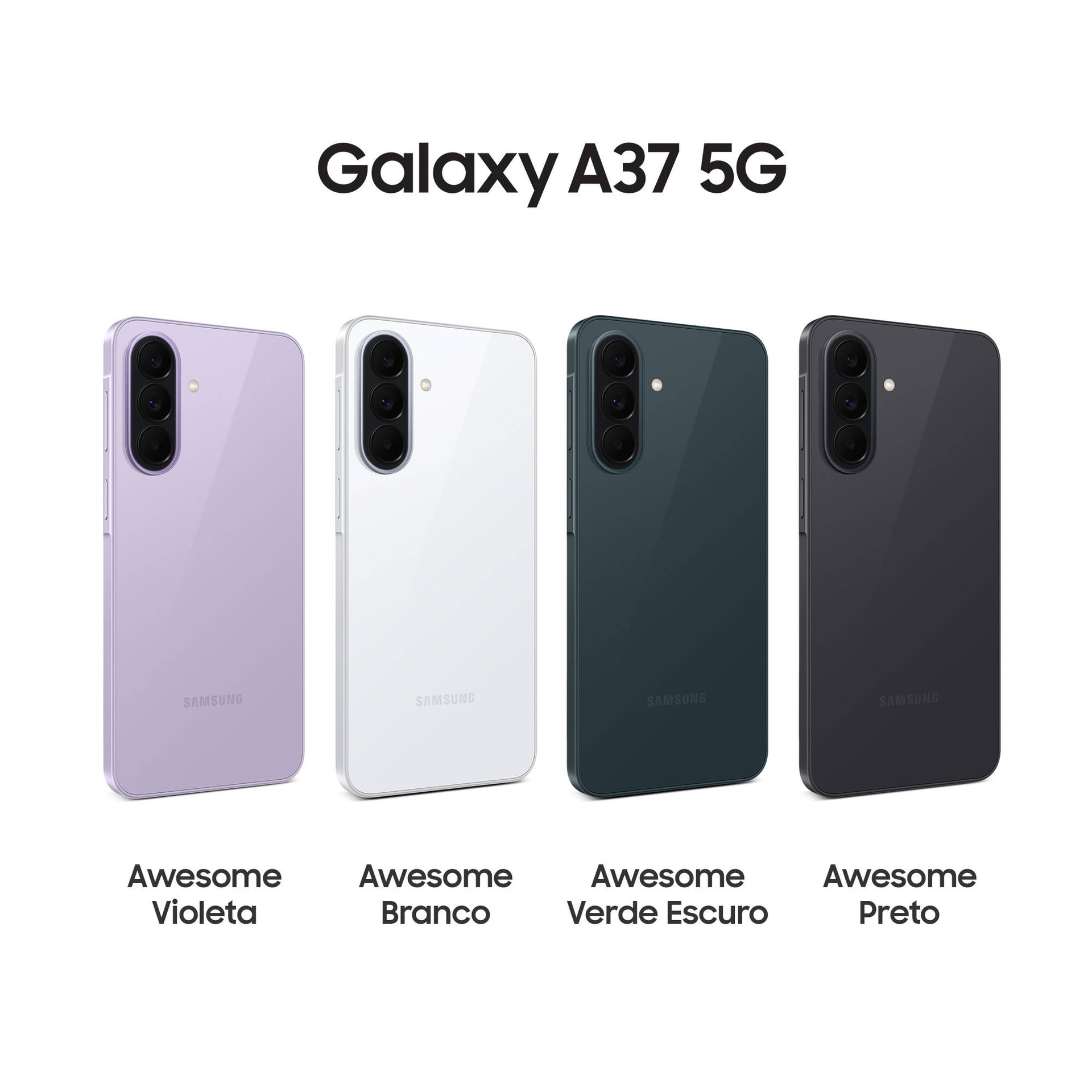 Samsung Galaxy A37 5G 128 GB Lavande Ecrã de 5000 mAh 6 GB de RAM Com One UI 8.5
