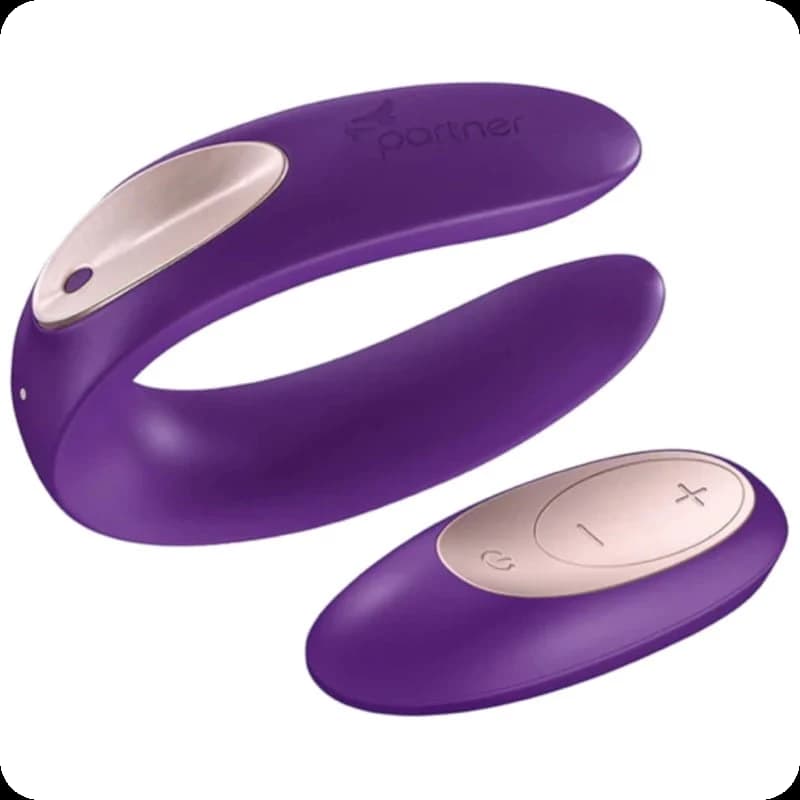Satisfyer Partner Plus Remote Violeta - Vibrador de Dupla Estimulação