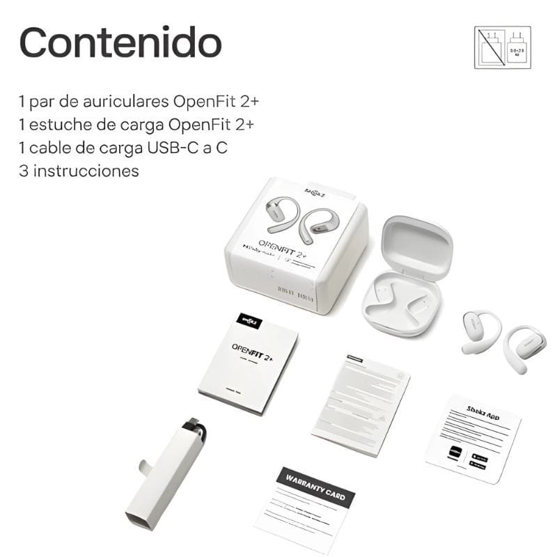 SHOKZ OpenFit 2+ Cinzento - Auriculares sem fios Bluetooth