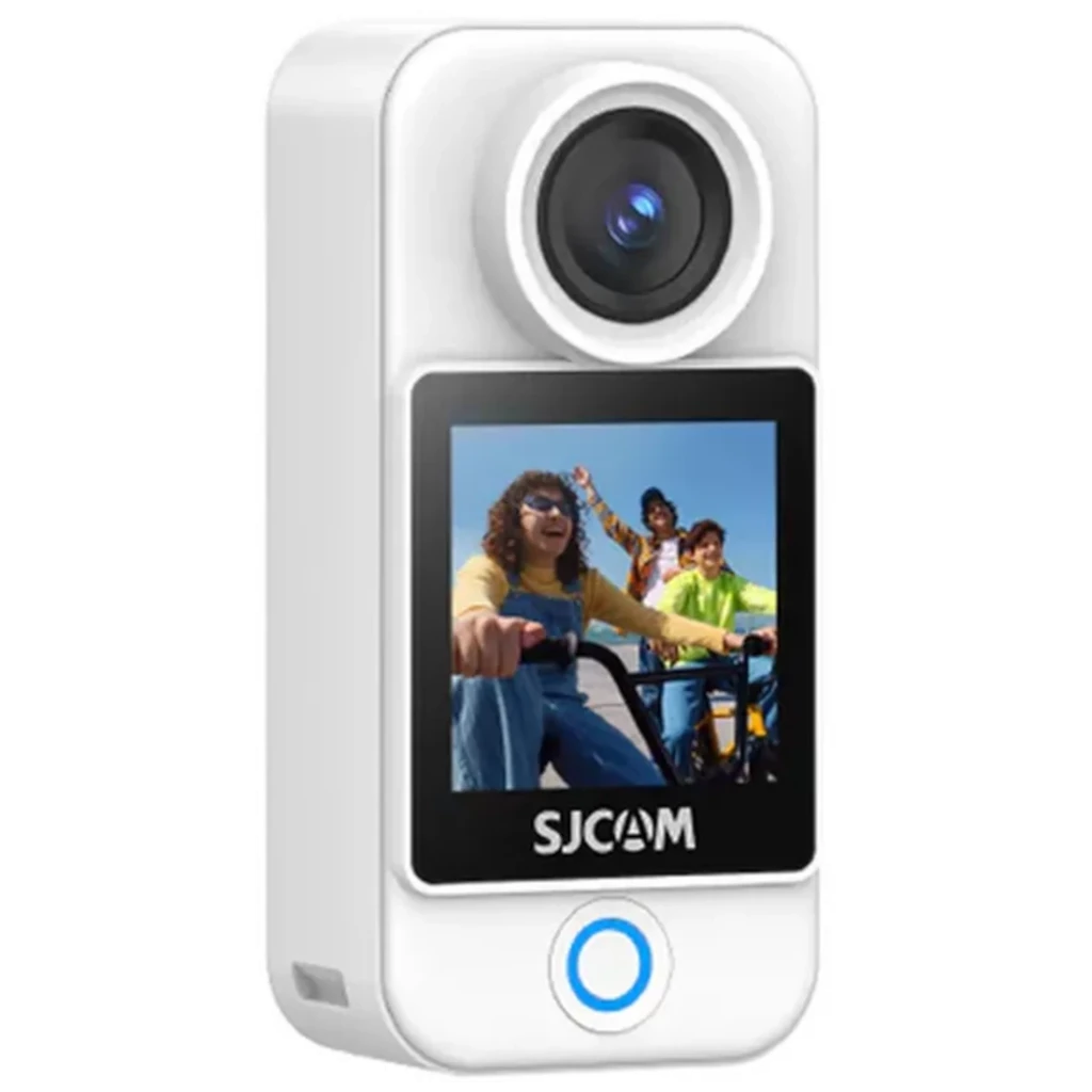 SJCAM C400 Pocket 4K Branco Câmara de ação modular 3 em 1 com ecrã giratório