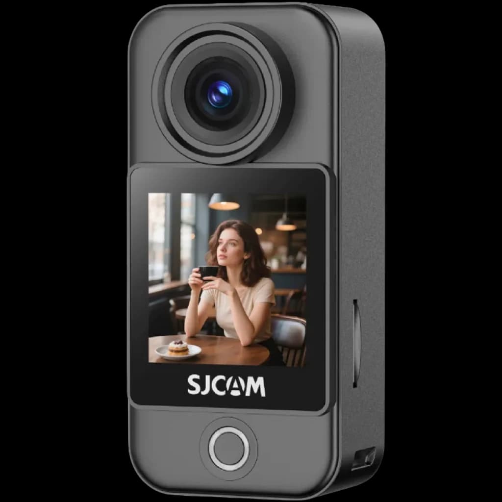 SJCAM C400 Pocket 4K Preto Câmara de ação modular 3 em 1 com ecrã giratório