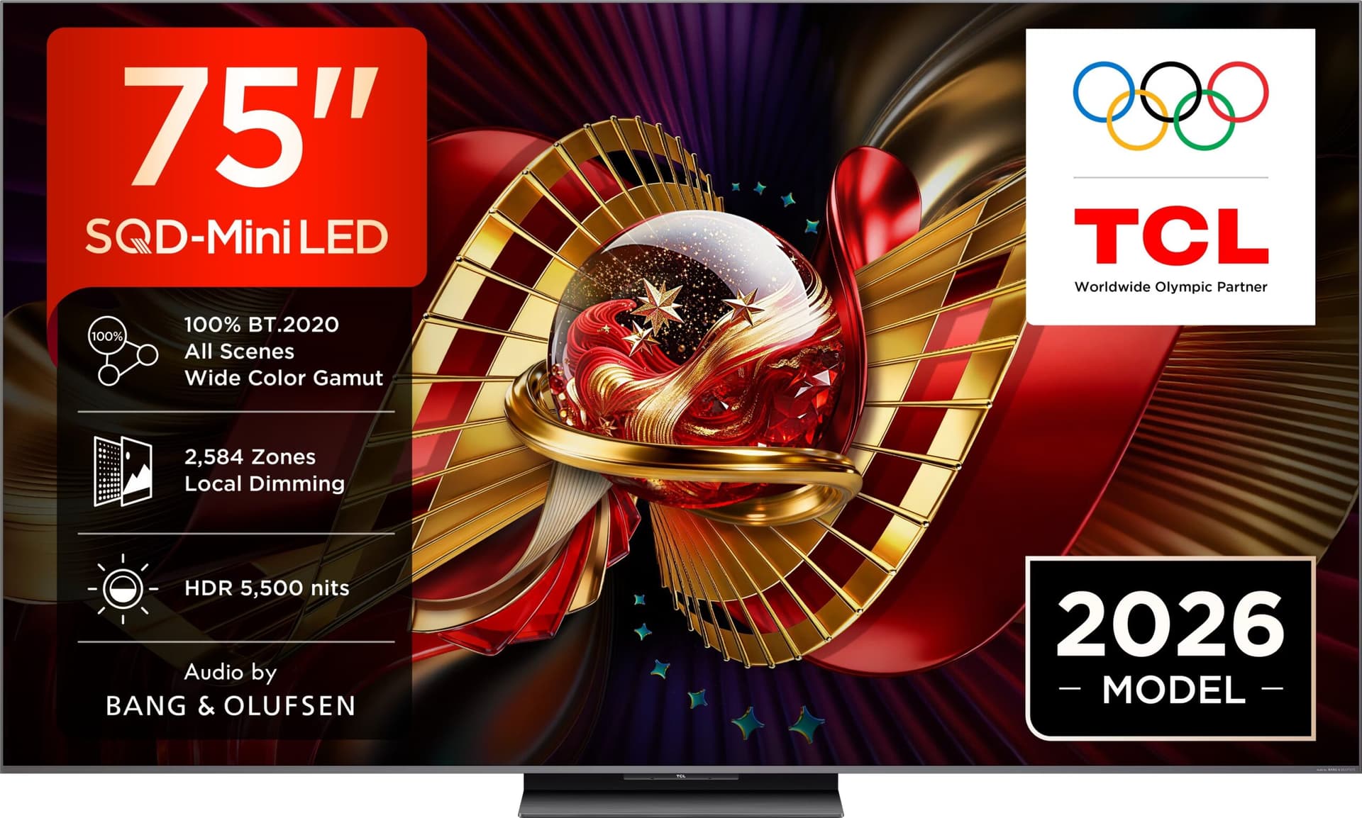 TCL 75C8L Smart TV QD-Mini LED 75" 4K AiPQ Pro Preto