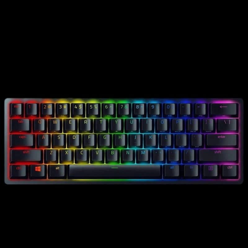 Teclado Mecânico Gaming Razer Huntsman Mini Preto Switch Vermelho