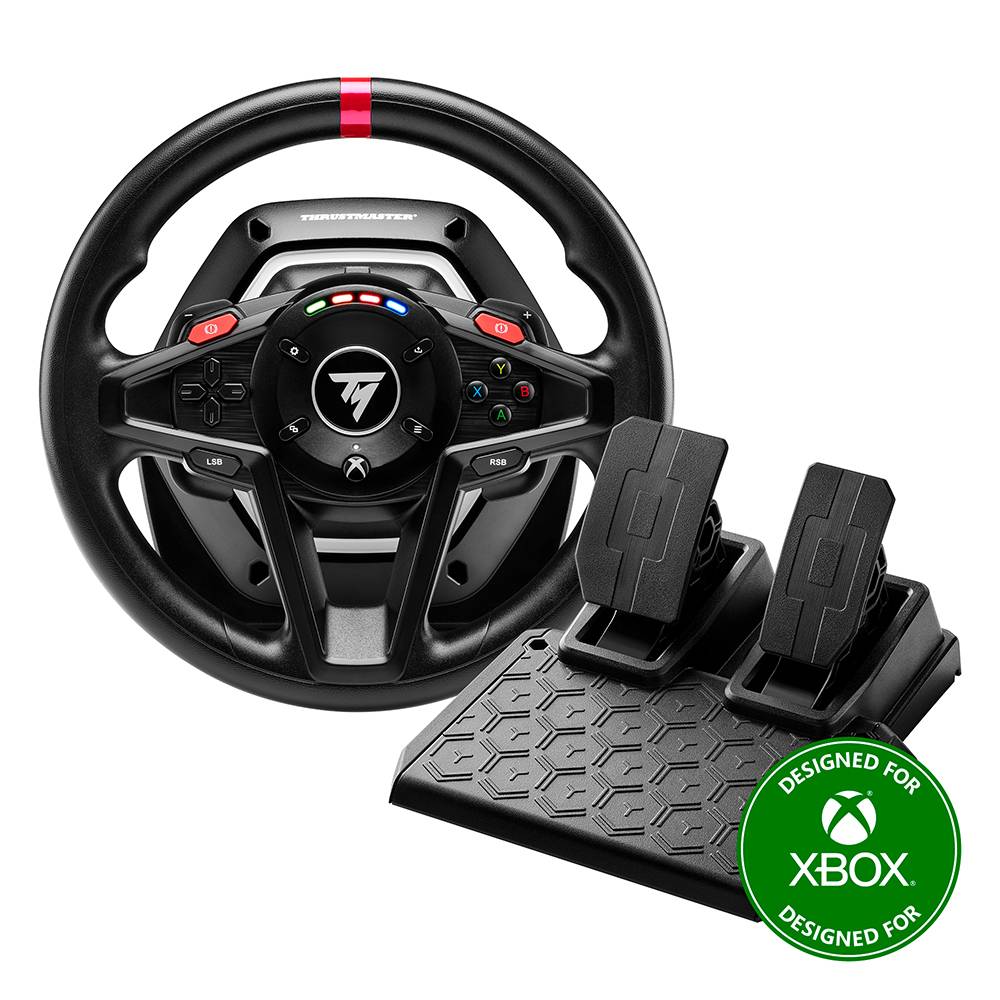 Thrustmaster T128 Volante USB Preto + Pedais Analógicos PC, Xbox, Xbox One