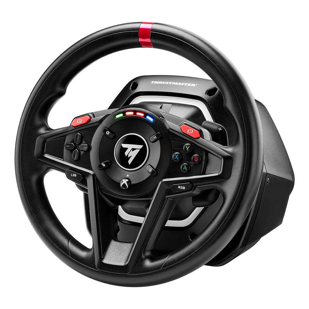 Thrustmaster T128 Volante USB Preto + Pedais Analógicos PC, Xbox, Xbox One
