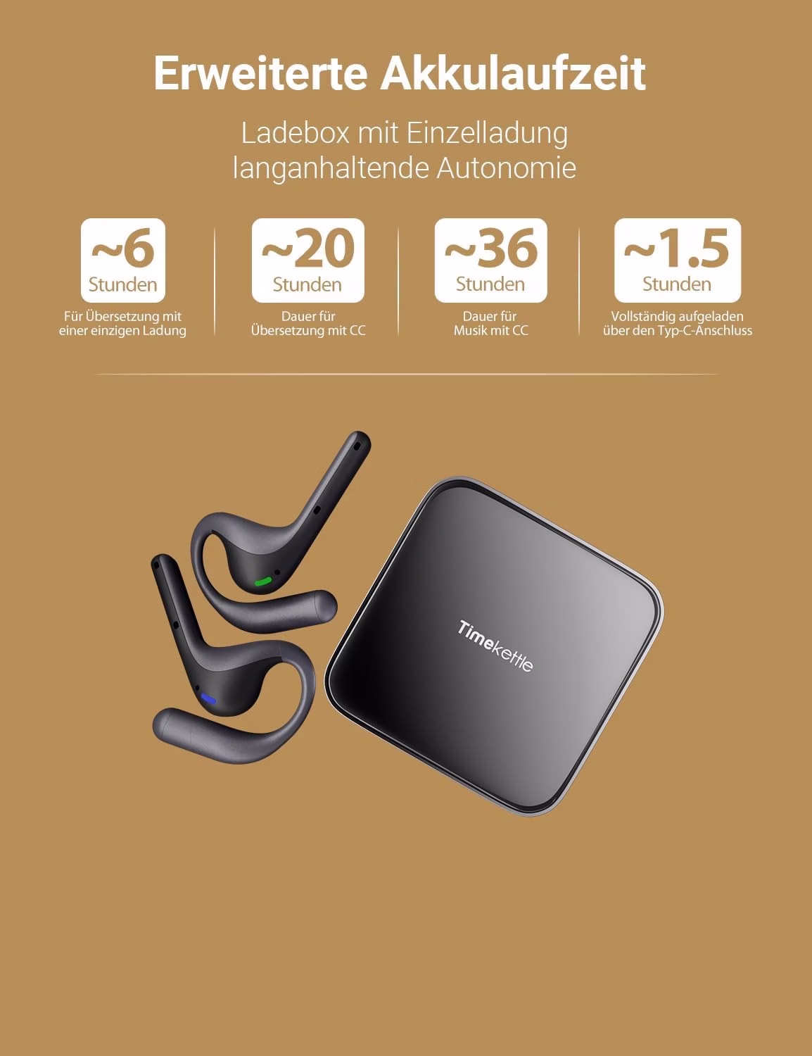 Timekettle W4 Pro IA Preto - Auscultadores com tradução em tempo real