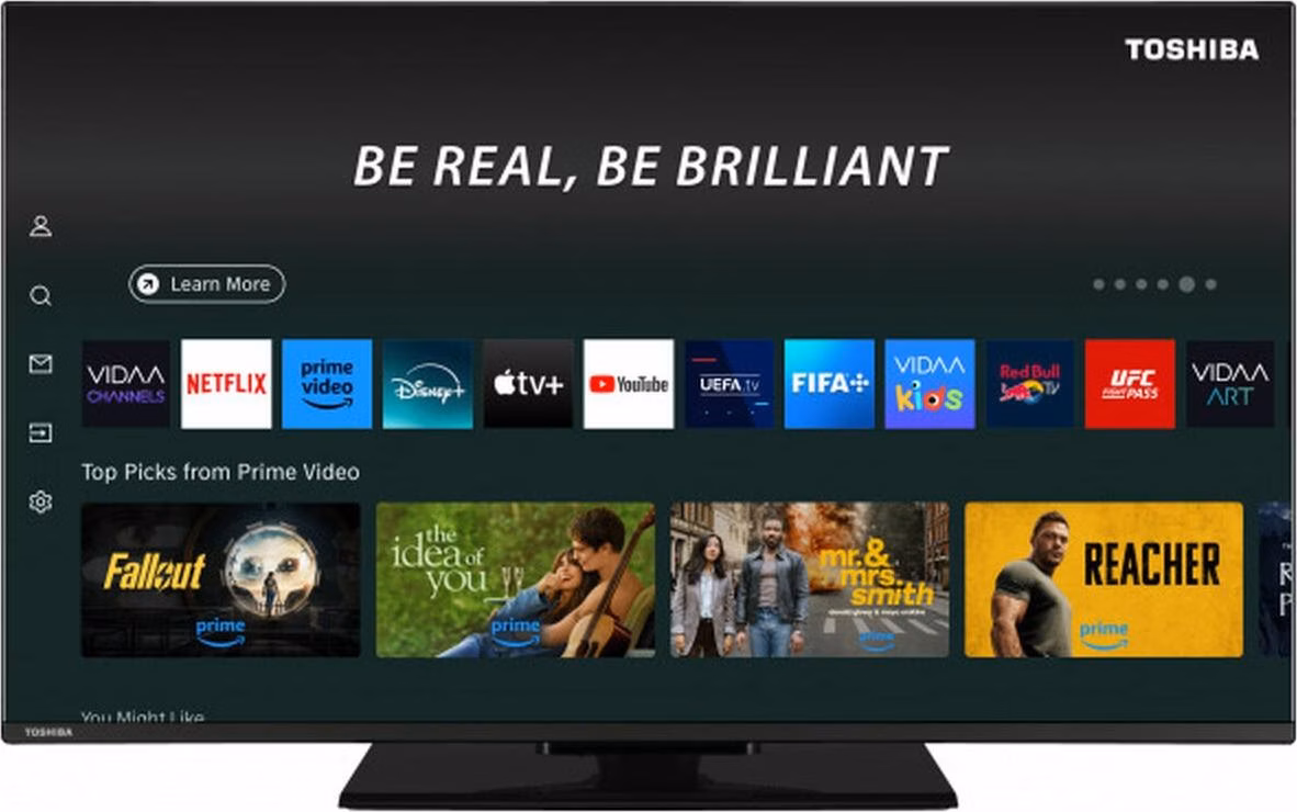 Toshiba 40" 40LV3563DG FHD Smart TV com base