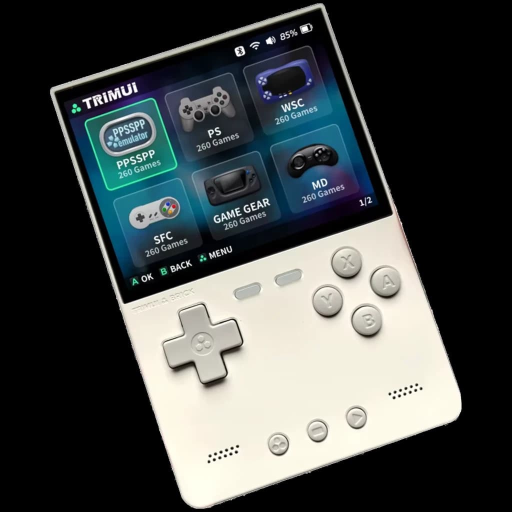 Trimui Brick (sem cartão SD) Branco - Consola retro
