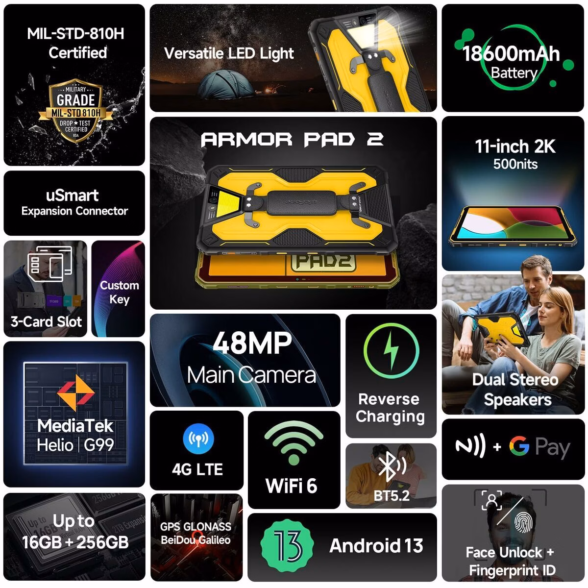 Ulefone Armor X32 6GB/128GB Laranja Rugged