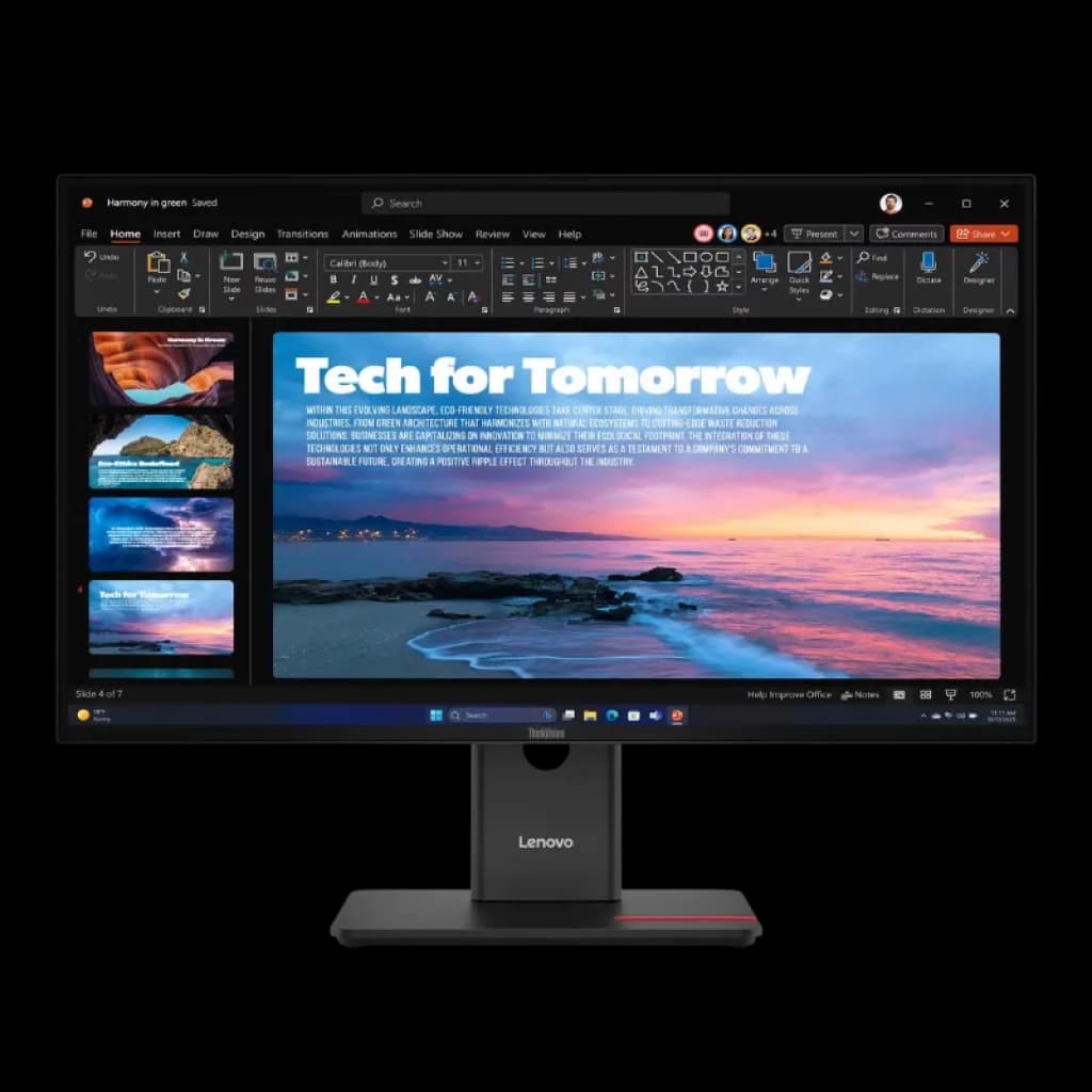 Monitor Lenovo ThinkVision T27QD-40 de 27 polegadas, QHD, IPS, 120 Hz