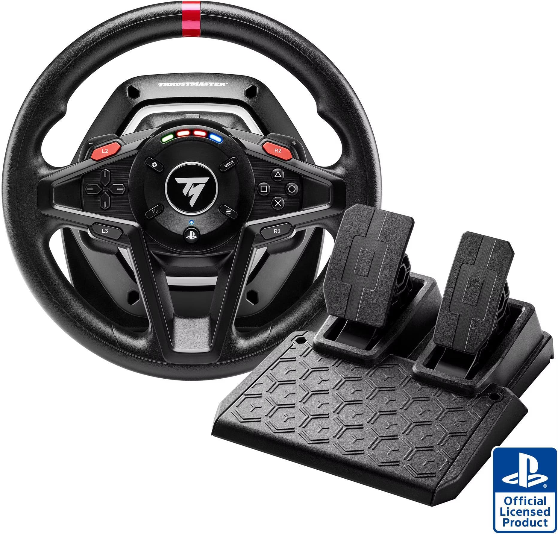 Volante Thrustmaster T128 Preto USB + Pedais Analógicos PC, PlayStation 4, PlayStation 5