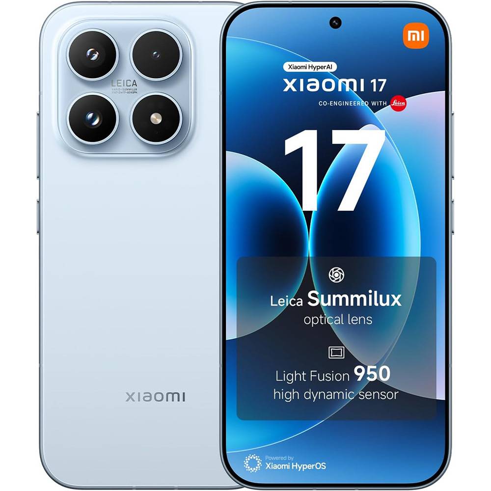 Xiaomi 17 512 GB Ice Blue Ecrã AMOLED de 6,31" 12 GB de RAM Snapdragon 8 Elite Gen 5