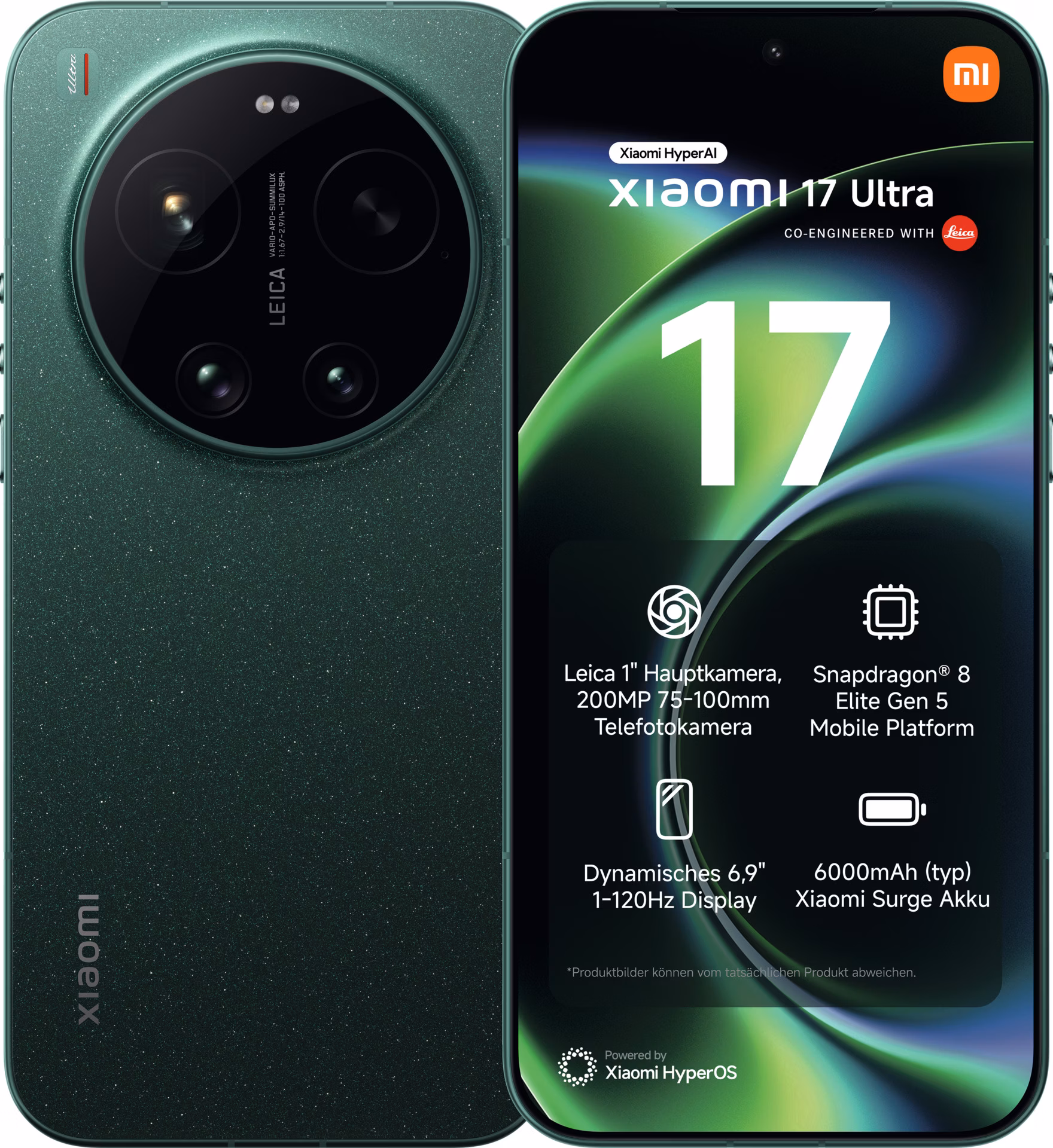 Xiaomi 17 Ultra 5G 512 GB Verde Estrelado 16 GB Câmara Leica