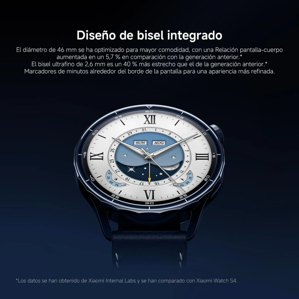 Xiaomi Watch S5 46 mm Smartwatch 1,48" AMOLED 21 dias GPS de banda dupla 5ATM Prateado