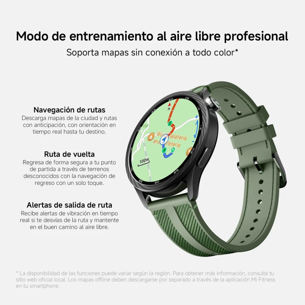 Xiaomi Watch S5 46 mm Smartwatch 1,48" AMOLED 21 dias GPS de banda dupla 5ATM Verde Selva